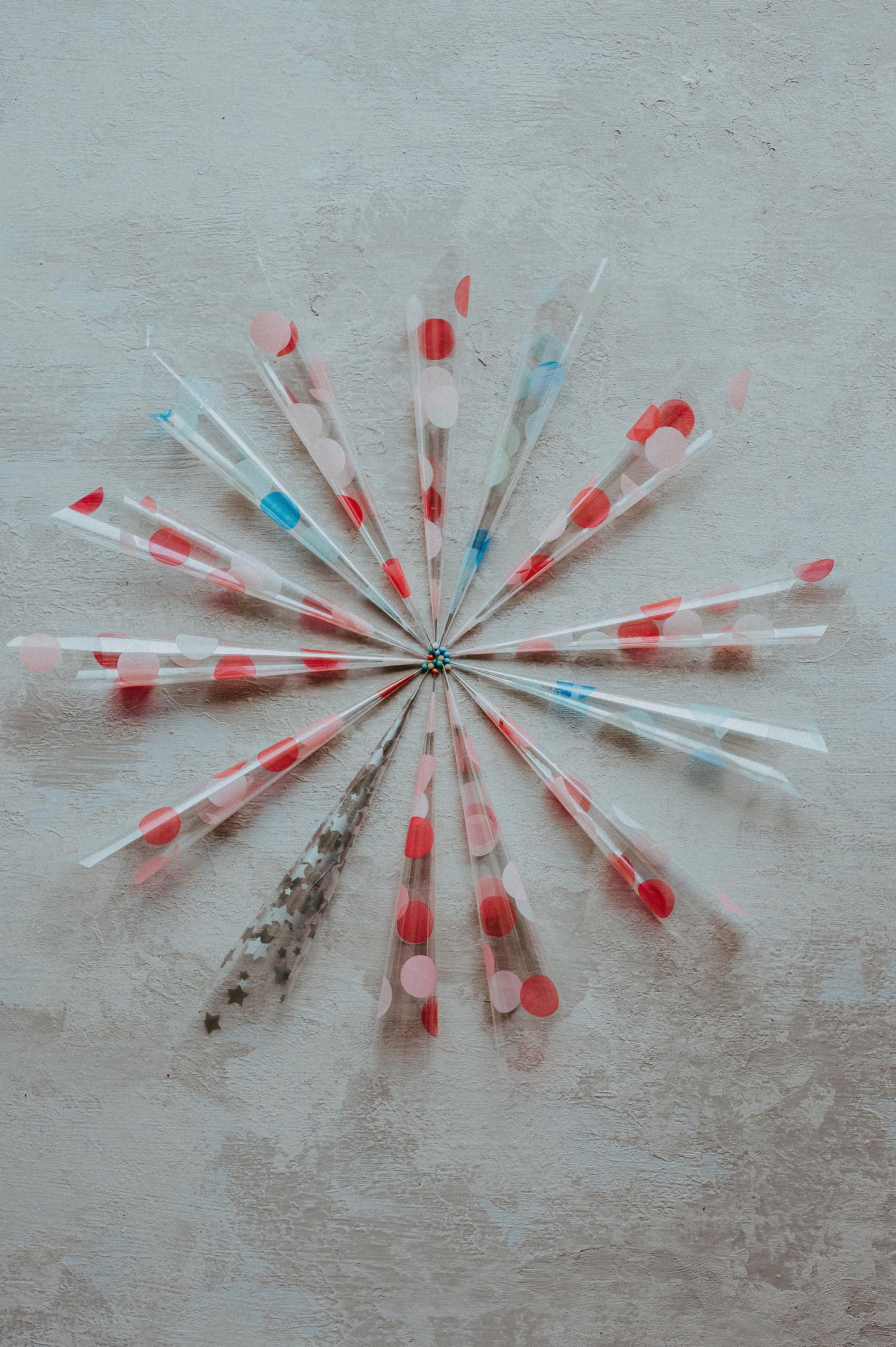 Empty Cellophane Cones