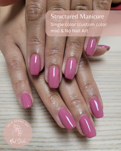 Structured Gel Manicure | BAIB | Gel Overlay